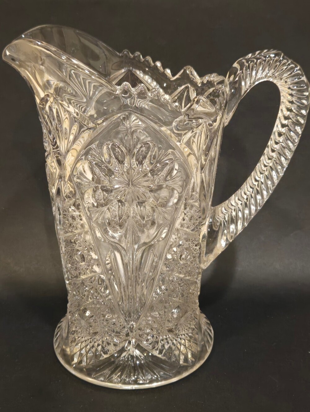 Vintage Imperial Glass Co. Ohio Cosmos Elegant Crystal-Style Home Dining Pitcher